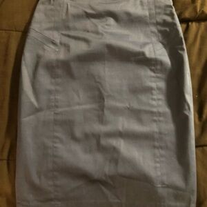 Express Blue Midi Pencil Skirt for Work